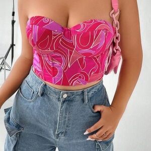 Plus Size Shein Curve Lace-Up Corset